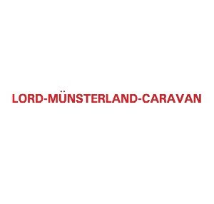 klistermærke til campingvogn Lord münsterland caravan  ca 36 x 1,5 cm